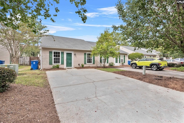 view of ranch-style home