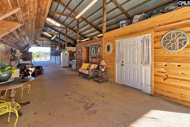 view of horse barn