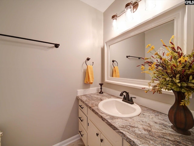 bathroom with vanity