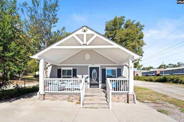 bungalow-style home with covered porch