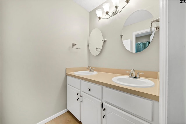 bathroom with vanity