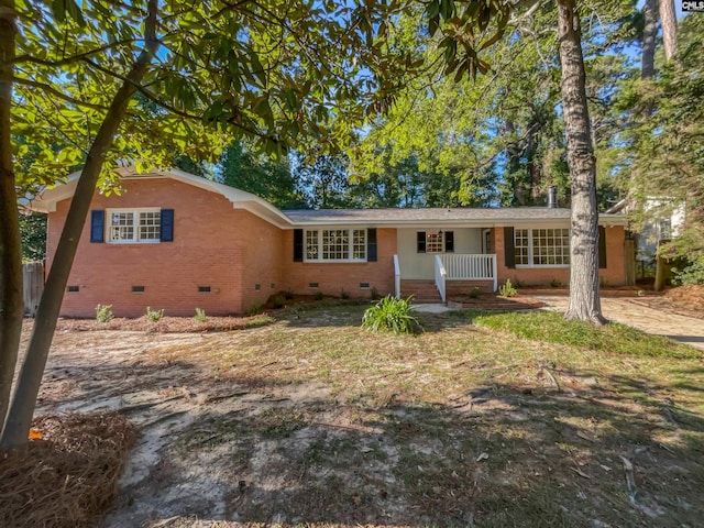 view of ranch-style home