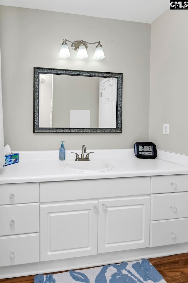 bathroom featuring vanity