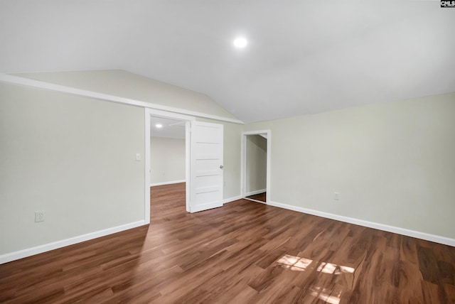 interior space featuring dark hardwood / wood-style flooring