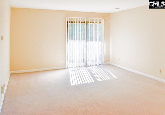 view of carpeted empty room