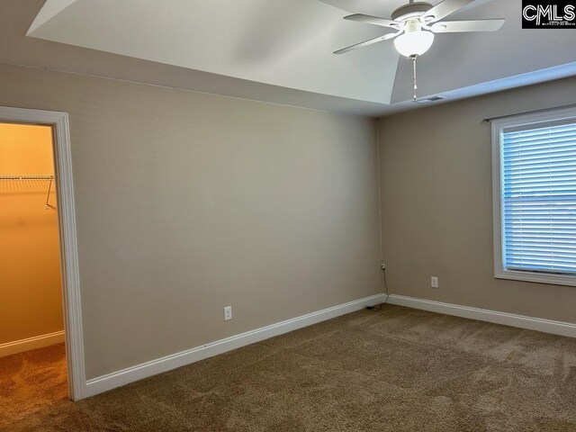60 Fork Branch Ct, Irmo, SC 29063 - spare room with carpet, visible vents, baseboards, and ceiling fan