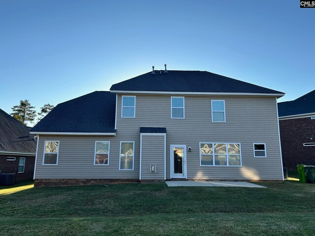 60 Fork Branch Ct, Irmo, SC 29063 - rear view of property featuring a patio area, a yard, and central air condition unit