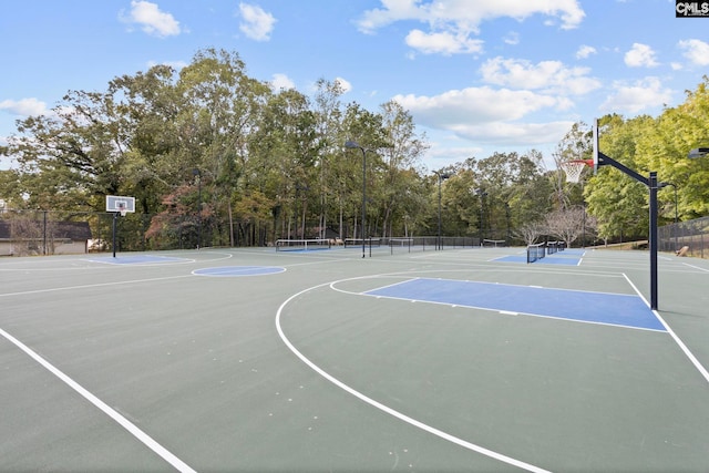 view of sport court