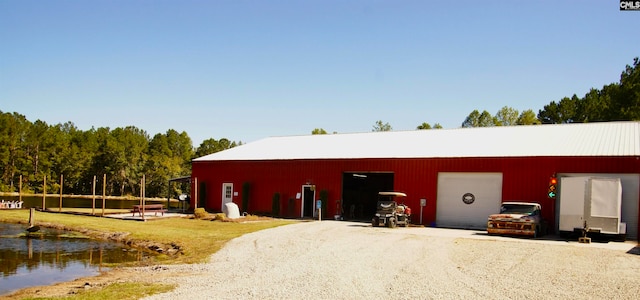 view of horse barn