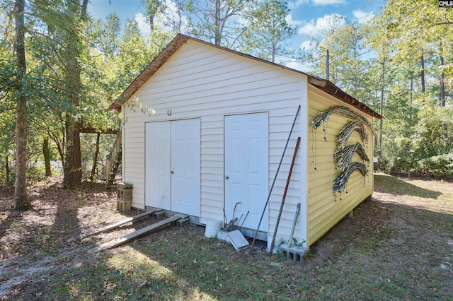 view of outbuilding