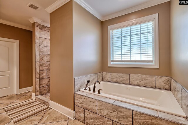 224 Robin Hood Rd, Elgin, SC 29045 - bathroom featuring crown molding, baseboards, and vanity
