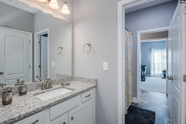 bathroom featuring vanity