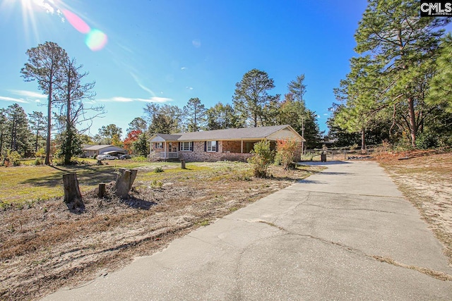 view of ranch-style house