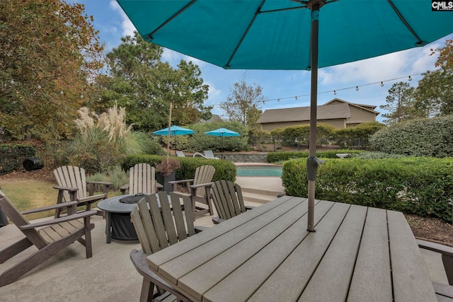 4 High Park Ct, Elgin, SC 29045 - view of patio / terrace with an outdoor fire pit