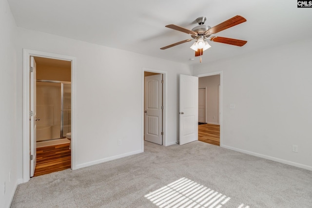 410 Pitchling Dr, Columbia, SC 29223 - unfurnished bedroom with carpet flooring, a ceiling fan, and baseboards