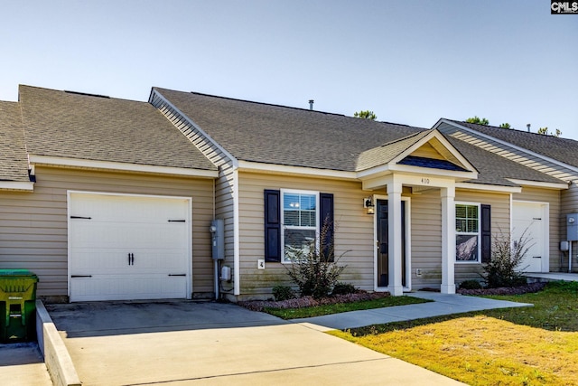 410 Pitchling Dr, Columbia, SC 29223 - view of front of house featuring concrete driveway, a shingled roof, and a garage