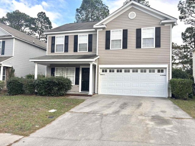 2104 Lake Carolina Dr, Columbia, SC 29229 - traditional home featuring driveway, a garage, and covered porch