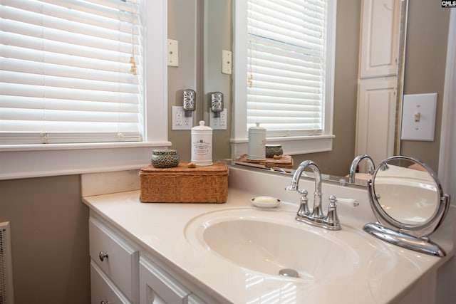 bathroom with vanity