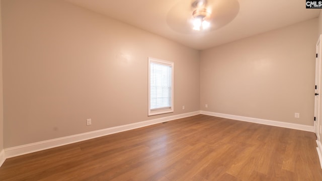 101 Dinkins Place Rd, Blythewood, SC 29130 - spare room featuring ceiling fan, wood finished floors, and baseboards