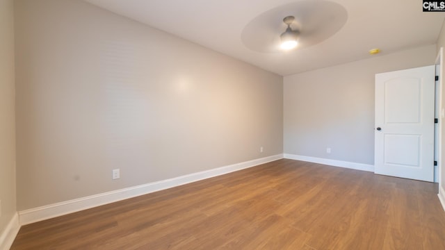 101 Dinkins Place Rd, Blythewood, SC 29130 - spare room featuring a ceiling fan, wood finished floors, and baseboards