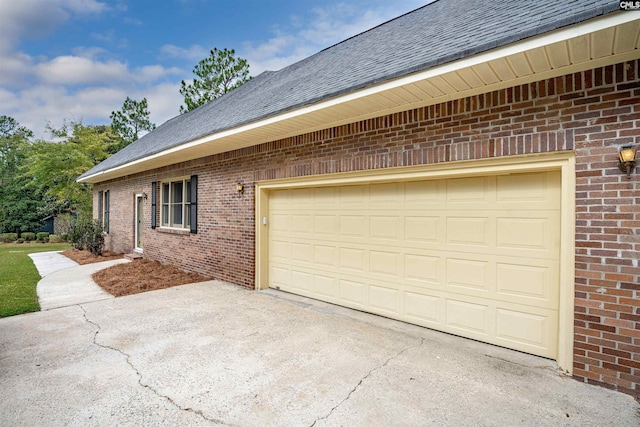 view of home's exterior featuring a garage