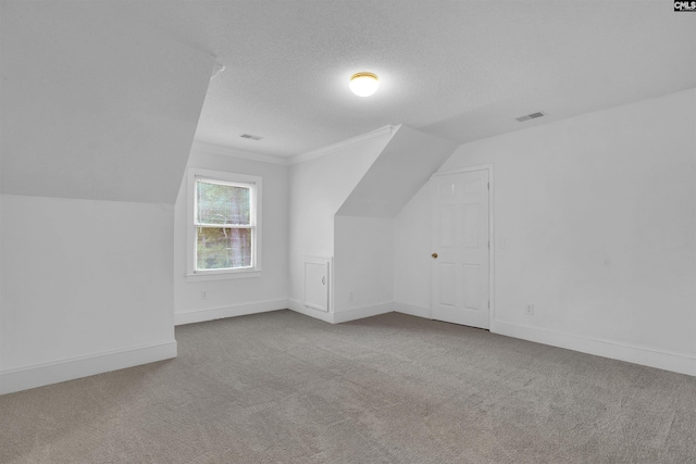 2001 Riding Ridge Rd, Columbia, SC 29223 - bonus room with carpet floors, baseboards, vaulted ceiling, and a textured ceiling
