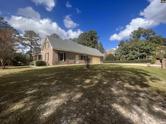 2001 Riding Ridge Rd, Columbia, SC 29223 - view of front of property with a garage, a front lawn, and brick siding