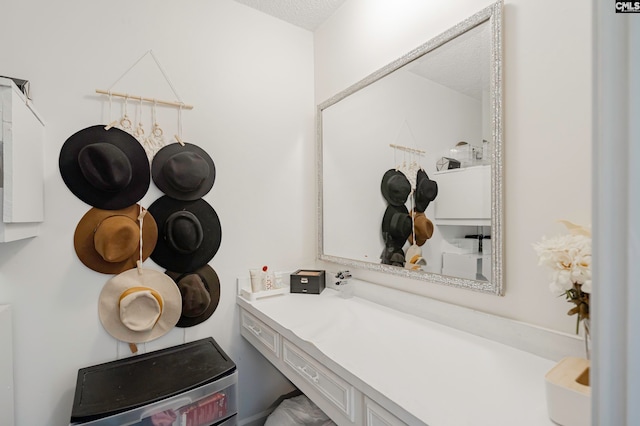 room details featuring a textured ceiling