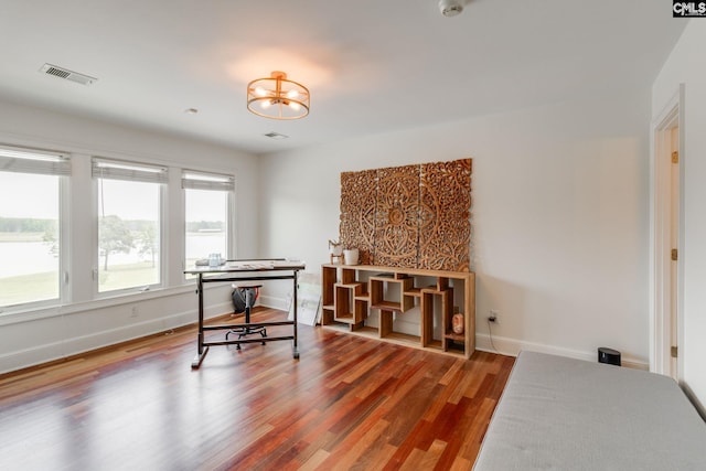 misc room featuring hardwood / wood-style floors