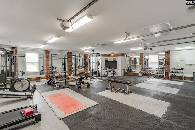 view of exercise room