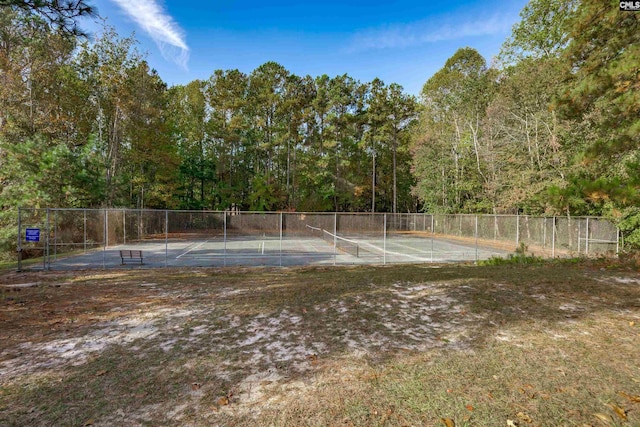 view of tennis court