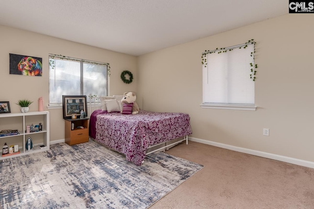 bedroom featuring carpet floors