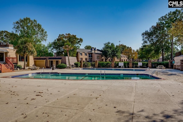 view of pool with a patio area