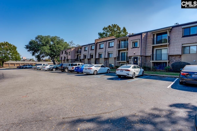 view of parking / parking lot