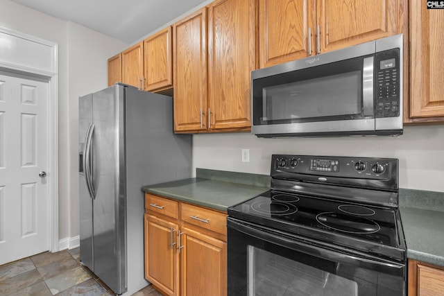 kitchen featuring appliances with stainless steel finishes