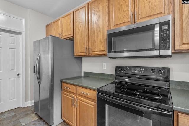 420 Indigo Ridge Dr, Columbia, SC 29229 - kitchen with appliances with stainless steel finishes and dark countertops