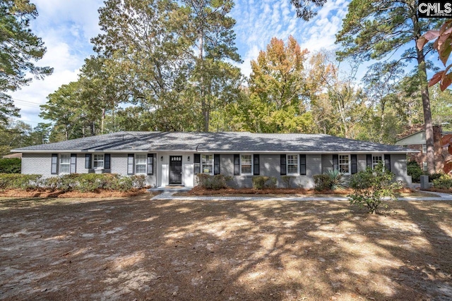 view of ranch-style home