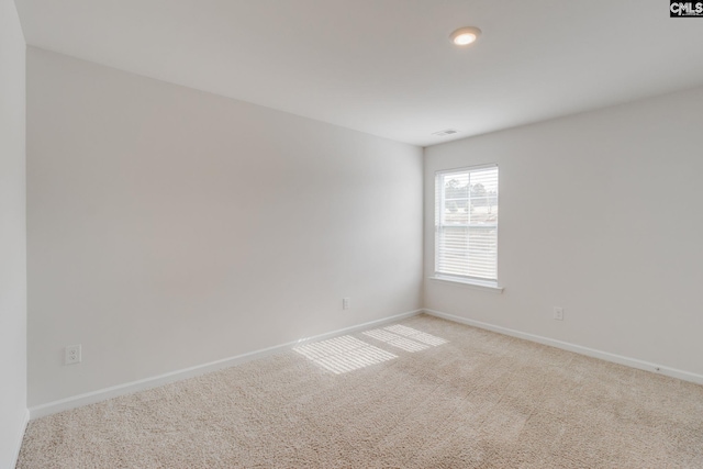 view of carpeted empty room