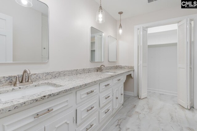 bathroom featuring vanity