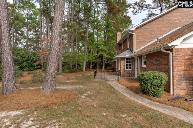 view of yard with a patio area