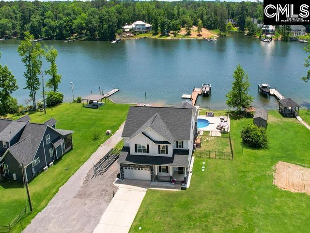 339 Newberg Rd, Chapin, SC 29036 - aerial view of property and surrounding area with a nearby body of water