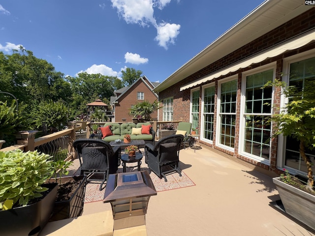 345 Old Wood Dr, Columbia, SC 29212 - view of patio / terrace featuring an outdoor hangout area