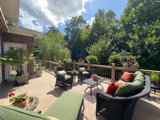345 Old Wood Dr, Columbia, SC 29212 - view of patio featuring an outdoor hangout area