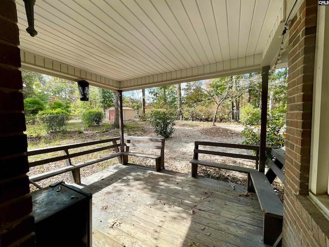 view of wooden terrace