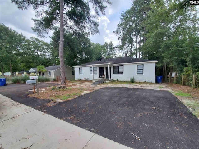 view of ranch-style house