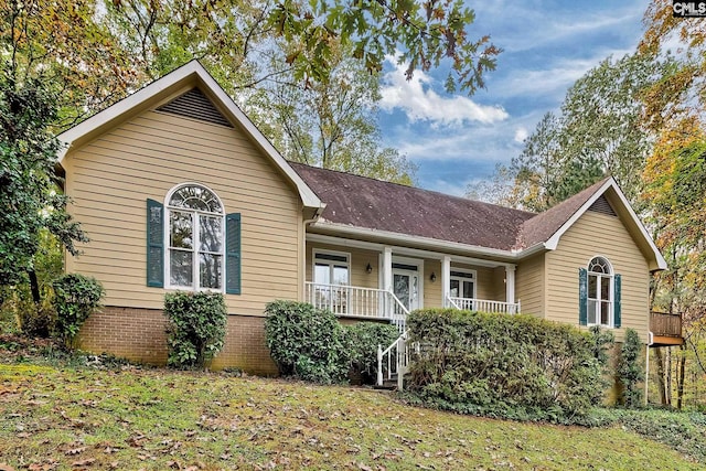 115 Cedar Lake Rd, Blythewood, SC 29016 - single story home with a porch, stairway, and roof with shingles