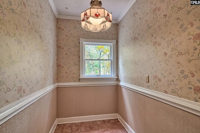 115 Cedar Lake Rd, Blythewood, SC 29016 - spare room with crown molding and light tile patterned floors