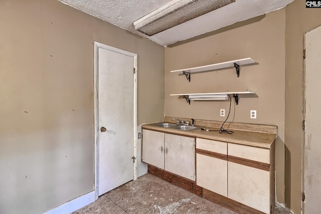 115 Cedar Lake Rd, Blythewood, SC 29016 - kitchen featuring a sink, light countertops, and open shelves
