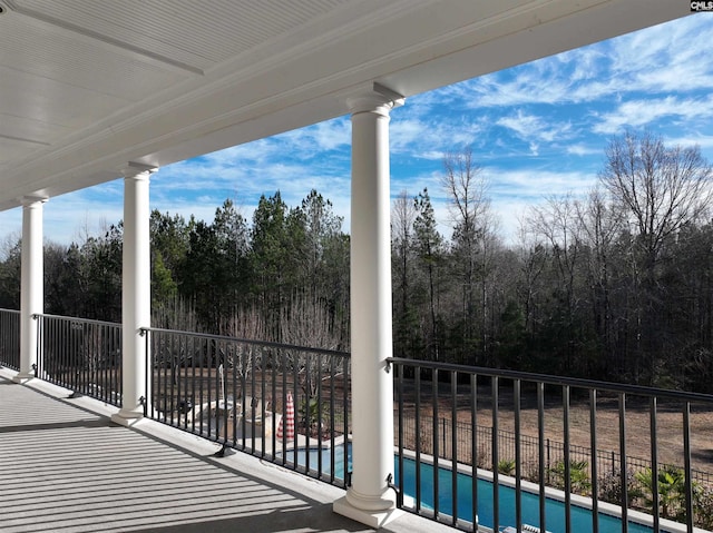 view of balcony