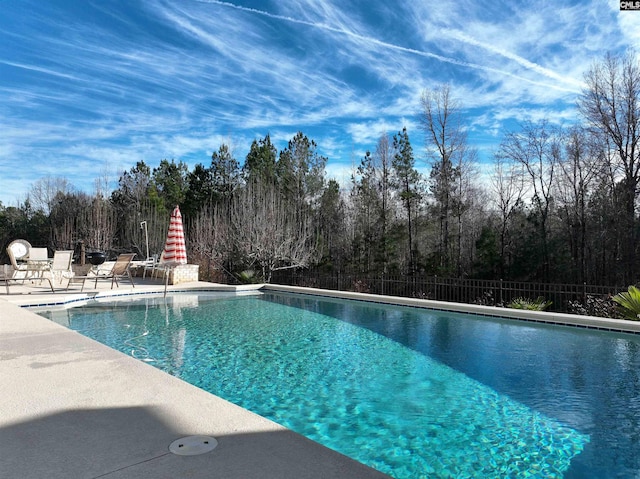 view of pool with a patio